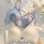 WMTSCP New ice sexy small chest comfortable underwear No steel ring sexy fit water bra women’s underwear