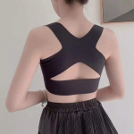Hot & Useful Ladies air Sports bra(Color-Black Print)