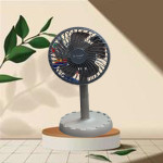 Portable Air Conditioner Fan, 500 ml Water Tank Cooler, 7 Colors LED Light, 3 Timer, 3 Speeds,