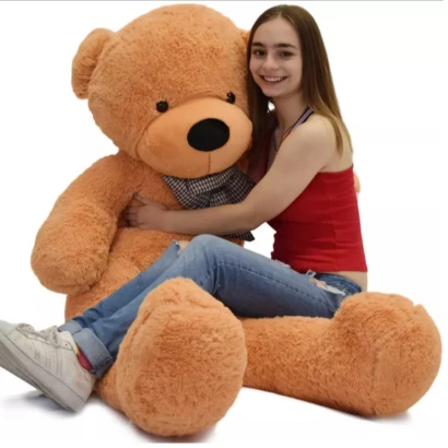 flowers and teddy bear delivery-large brown teddy bear 5 Feet