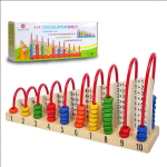 Multicolor Wooden Abacus Toys Children Counting Calculation Shelf Blocks Montessori Learning Educational Math Toys