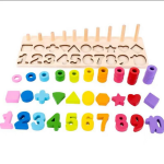 Wooden Number Puzzle Sorting Montessori Toys for Toddlers - Shape - Baby Toys
