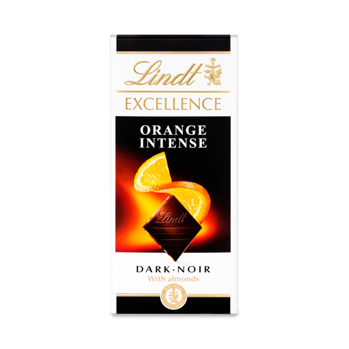 Lindt Orange Intense Dark with Almond 100g