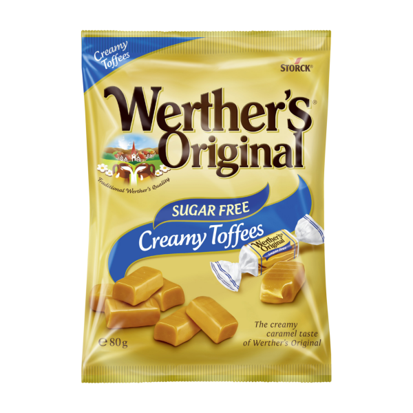 Werther's Original Sugar Free Creamy Toffees 80g
