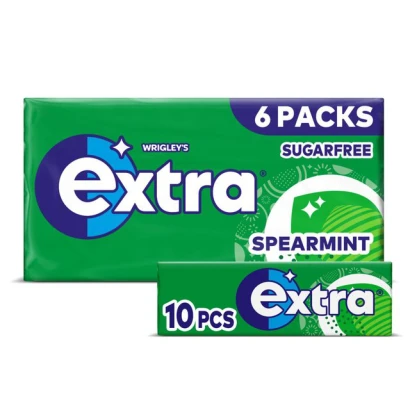 Extra Spearmint Sugarfree Chewing Gum Multipack 6 per pack