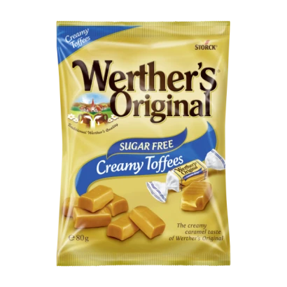 Werther's Original Sugar Free Creamy Toffees 80g