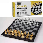 48 cm Foldable Magnetic Chess Board Game with Gold