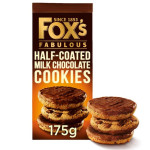 Fox's Biscuits Half Coated Milk Chocolate Cookies 175g