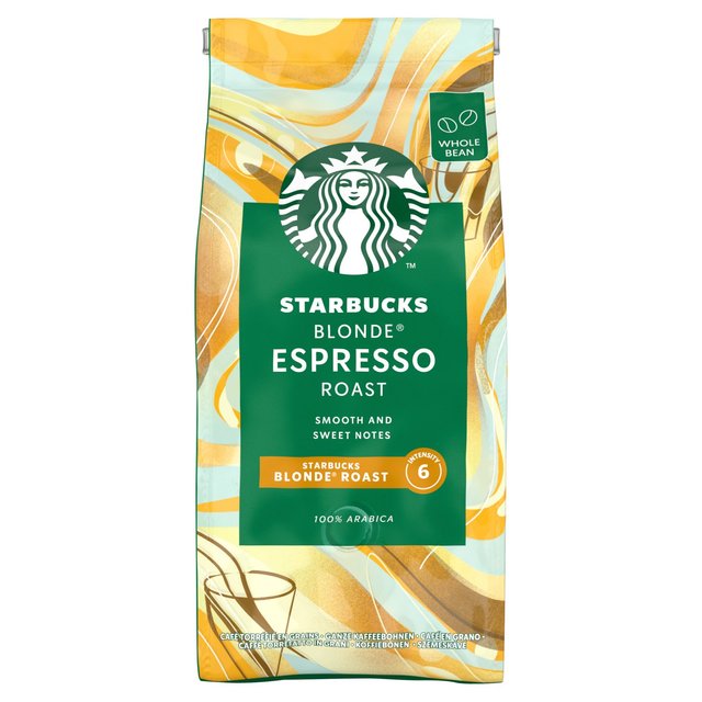 Starbucks Blonde Espresso Roast Whole  Bean Coffee 200g