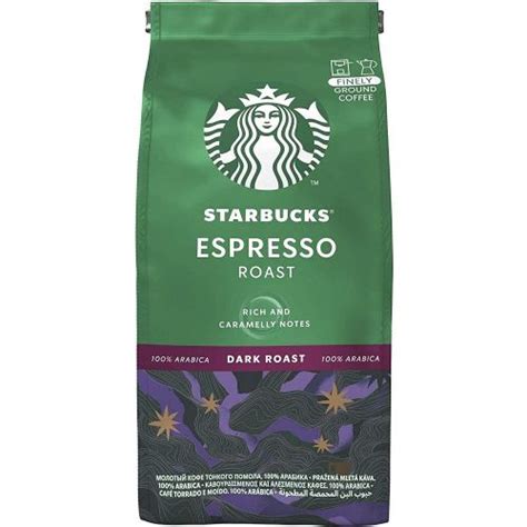 Starbucks Espresso Dark Roast Ground  Coffee 200g