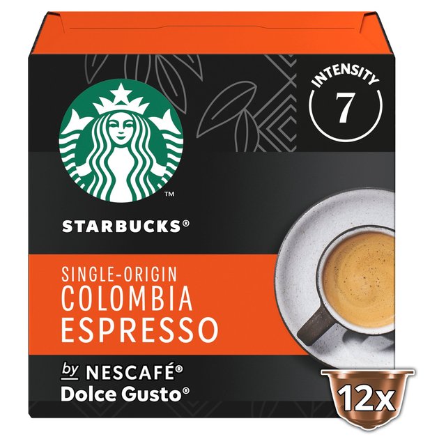 STARBUCKS Medium Colombia Coffee Pods by NESCAFE Dolce Gusto 132g