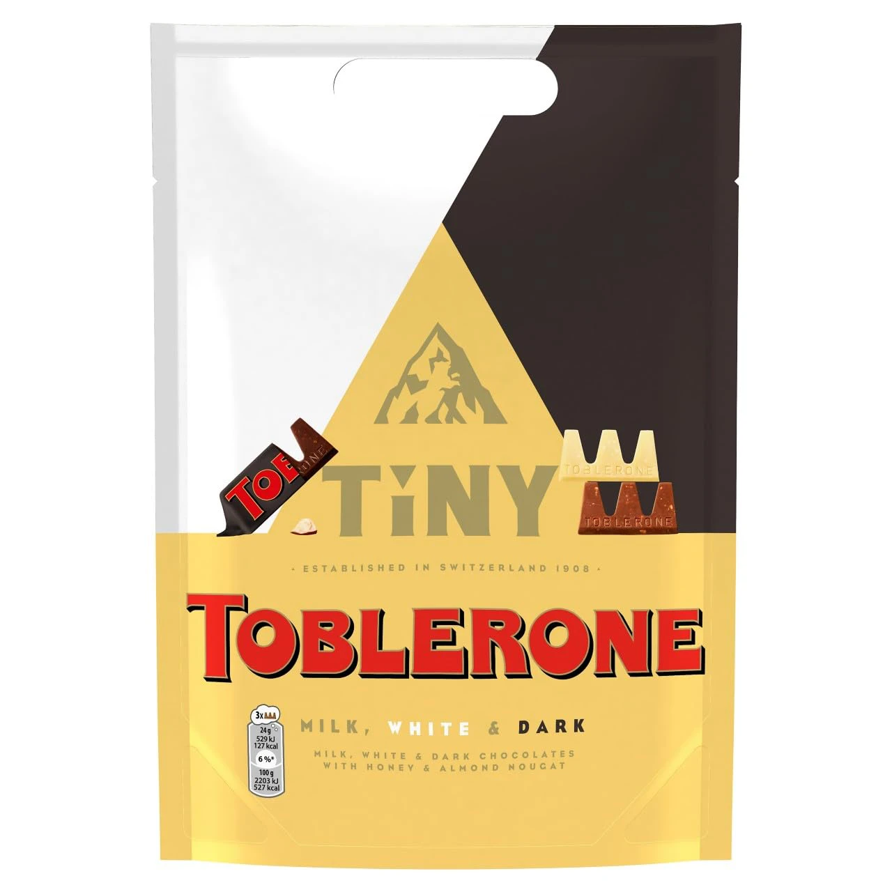 Toblerone Tiny Milk White Dark Mix 280g