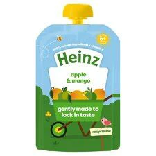 Heinz Fruit Pouch Apple Mango 100G