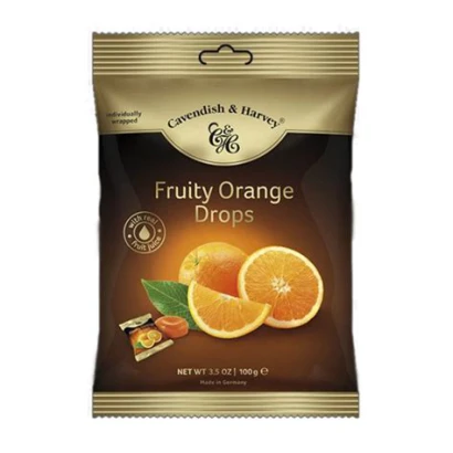 Cavendish & Harvey Fruity Orange Drops 100g