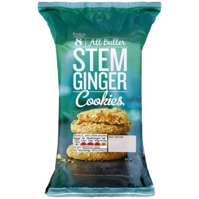 M&S Stem Ginger Cookies 200g