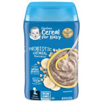 Gerber Probiotic Oatmeal Banana Baby Cereal 227g