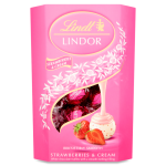Lindt Lindor Strawberries & Cream Chocolate Truffles Box 200g