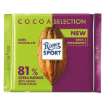 Ritter Sport Dark Chocolate 81% Extra  Intense Cocoa 100g