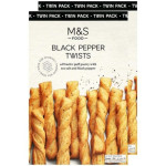 M&S Food Black Pepper Twists 125g