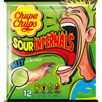 Chupa Chups Sour Infernals Lollipops 12pcs 114g