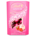 Lindt Lindor Strawberries & Cream Chocolate Truffles Box 200g