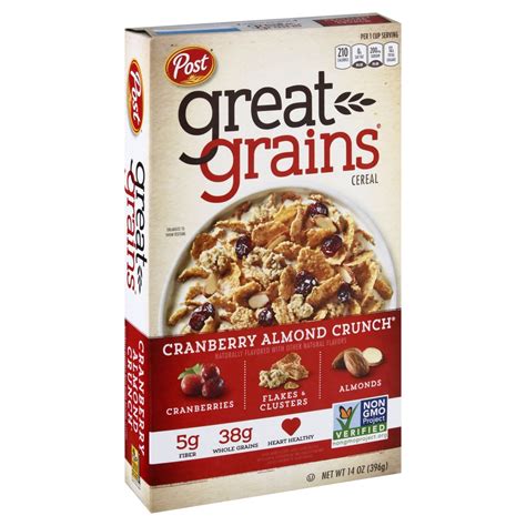 Post Great Grains Cereal Cranberry Almond Crunch 349g