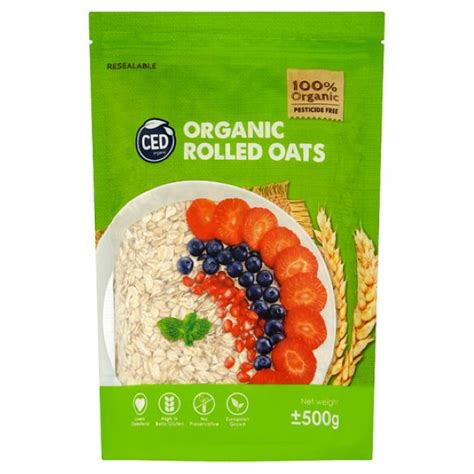 CED Organic Rolled Oats 500g