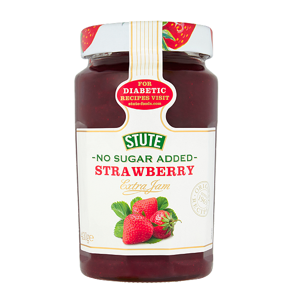 Stute No Sugar Added Strawberry Conserve 430g