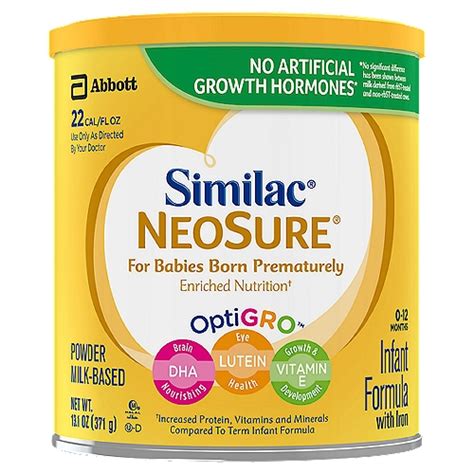 Similac NeoSure Optigro Milk-based Powder Infant Formula with Iron 646g