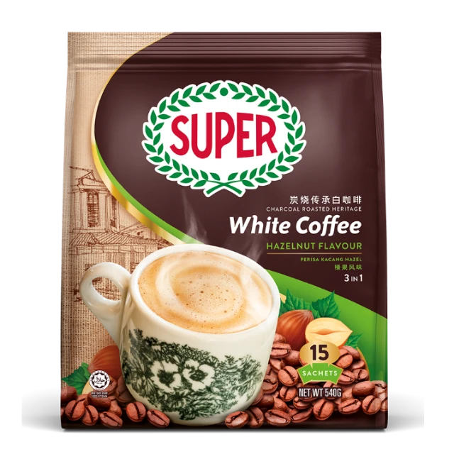 Super White Coffee Hazelnut 3 in 1 540g