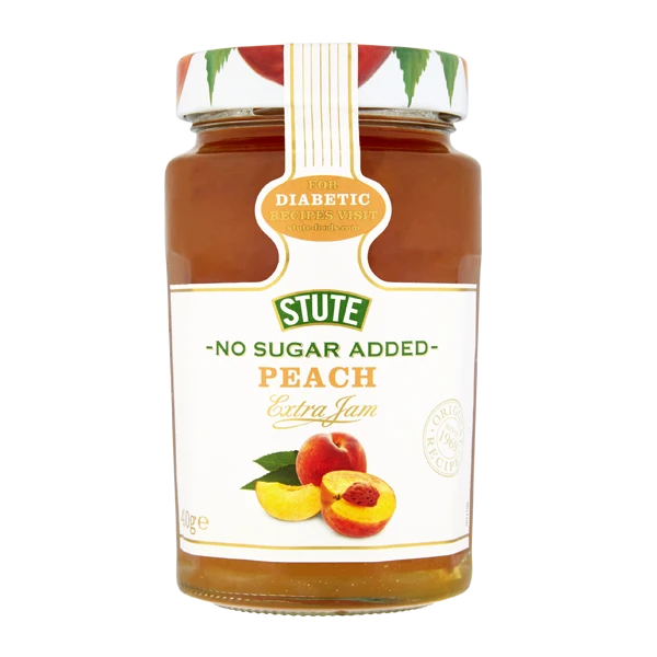 Stute No Sugar Added Peach Jam 430g