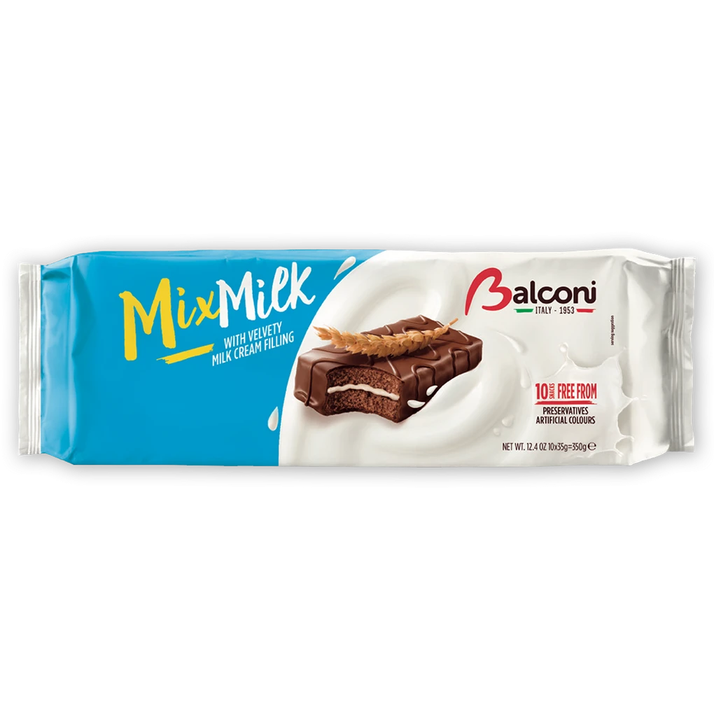 Balconi Mix Milk Cake, Cocoa and Milk Filling, 350g