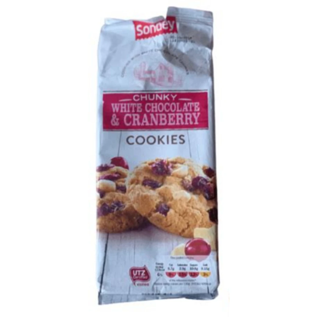 Sondey Chunky White Chocolate & Cranberry 200g