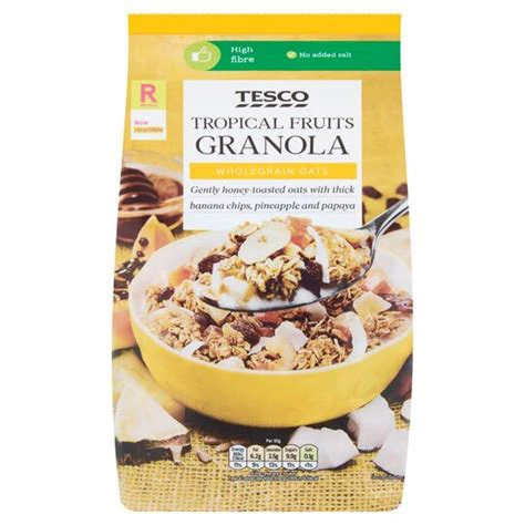 Tesco Tropical Fruits Granola 1kg