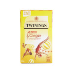 Twinings Lemon and Ginger 20 Single Tea Bags 30g