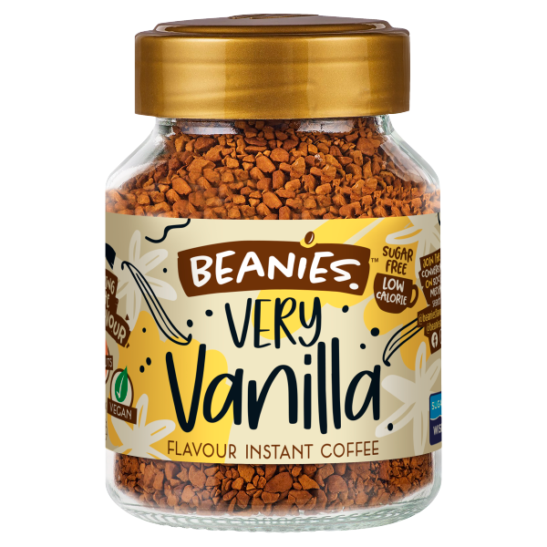Beanies Very Vanilla Flavour Instant Coffee 50g