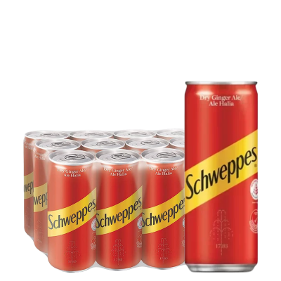 Schweppes Dry Ginger Ale 330ml 12pcs