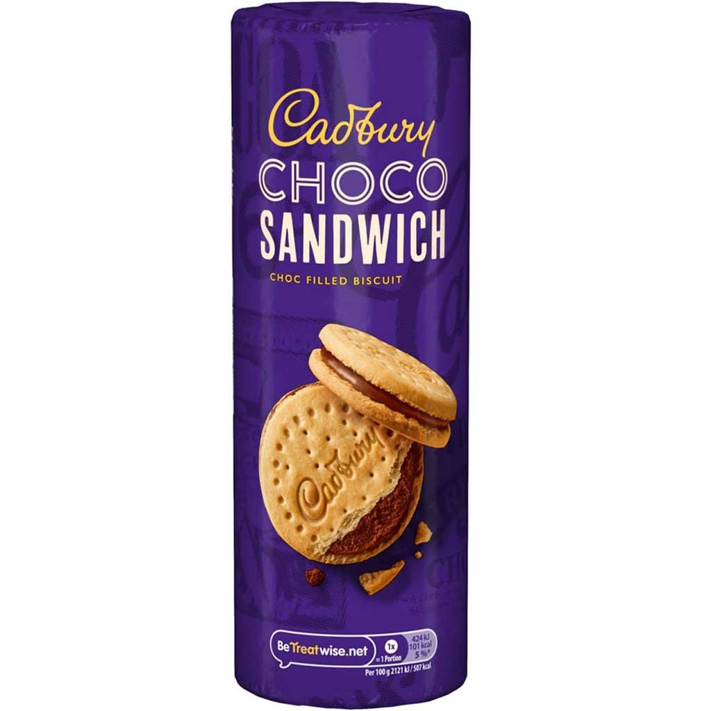 Cadbury Choco Sandwich Choco Filled  Cookies 260g