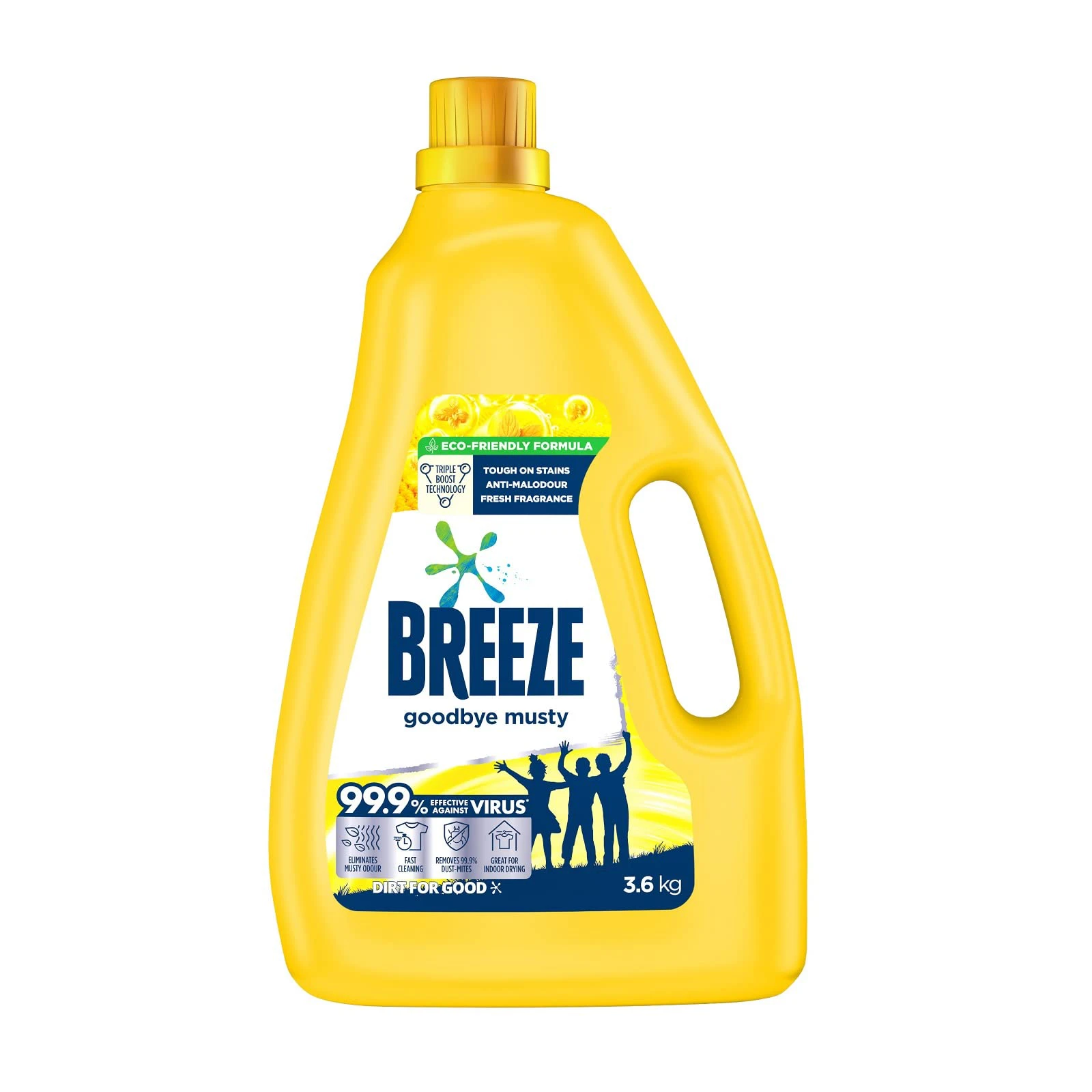 Breeze Goodbye Musty Detergent 3.6L