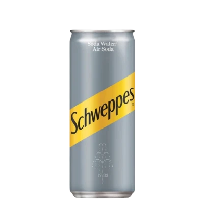 Schweppes Soda Water Can 330g