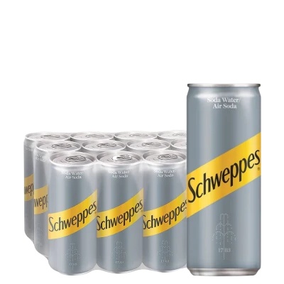 Schweppes Soda Water Can 320ml 12pcs