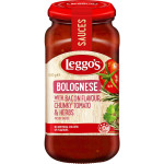 Leggo's Bacon Flavour Bolognese Chunky Tomato & Herbs Pasta Sauce 500g