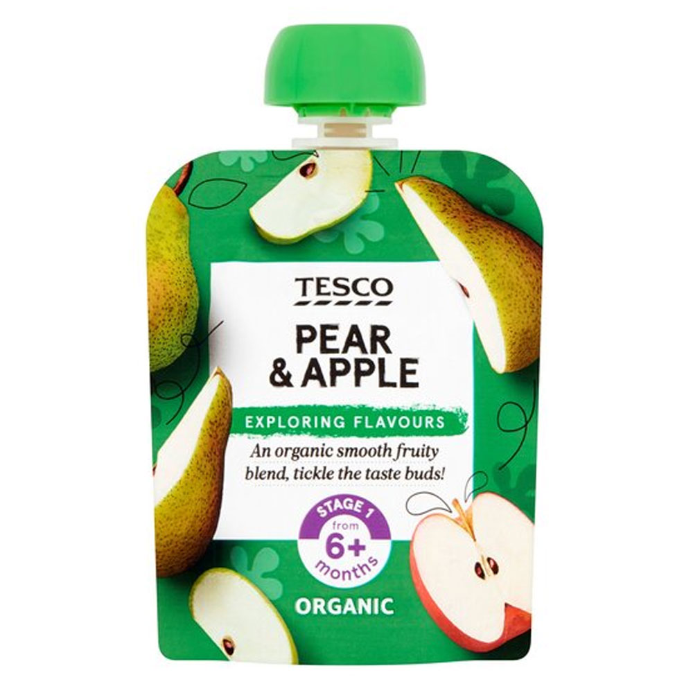 Tesco Pear & Apple Pouch 70g
