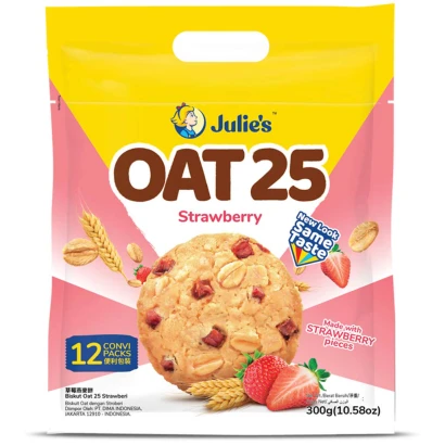 Julie's Oat 25 Strawberry Cookies 300g