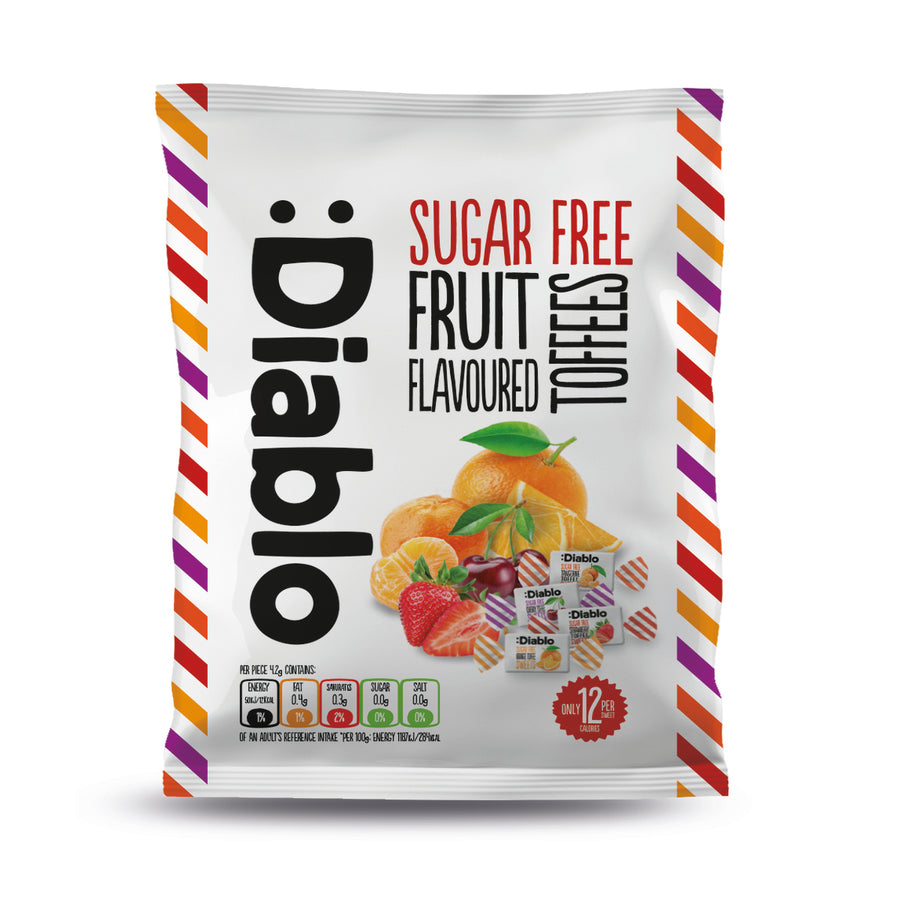 Diablo Sugar Free Fruit Flavoured Toffees 75g