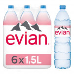 Evian Mineral Water 1.5Ltrs 6Pcs