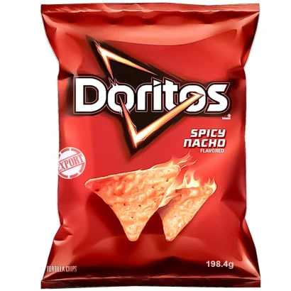 Doritos Spicy Nacho Flavored Tortilla Chips 198.4g