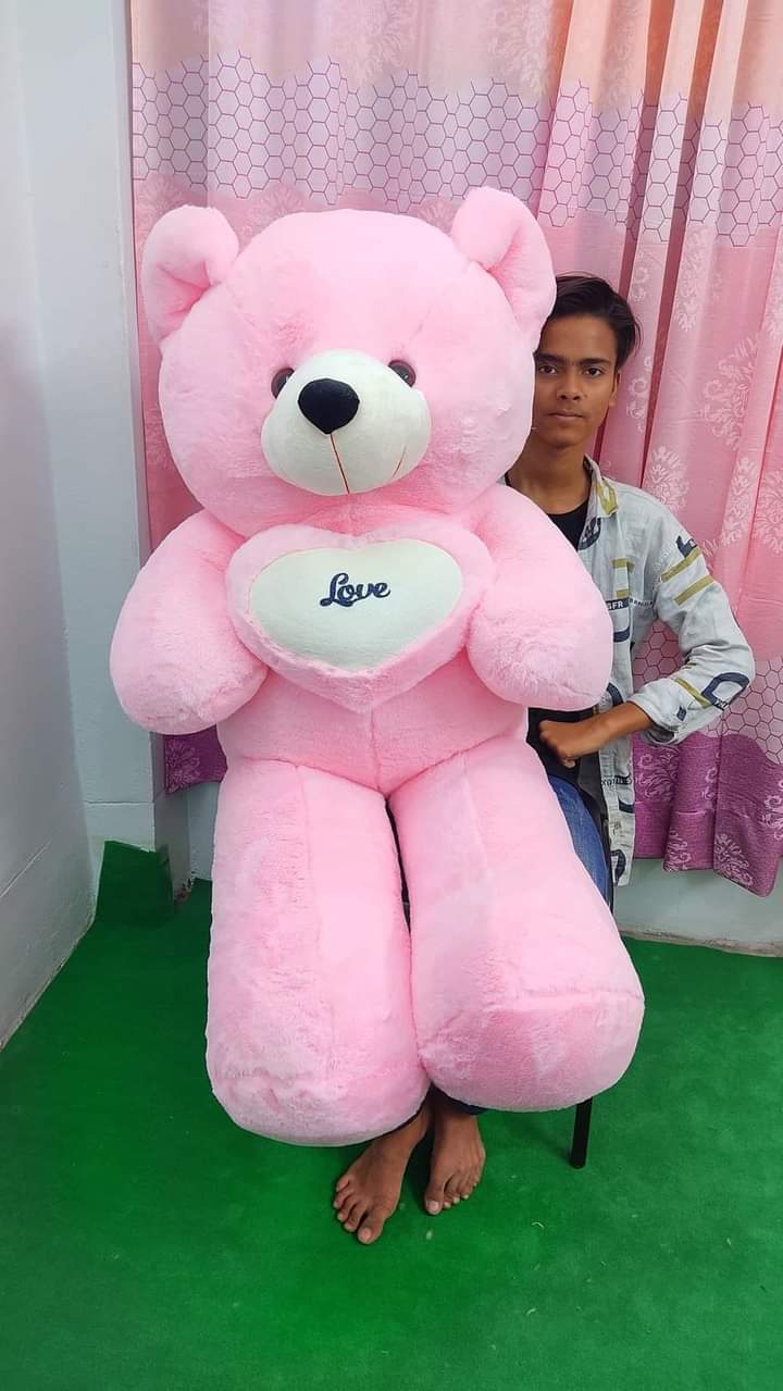 pink color Love You Teddy