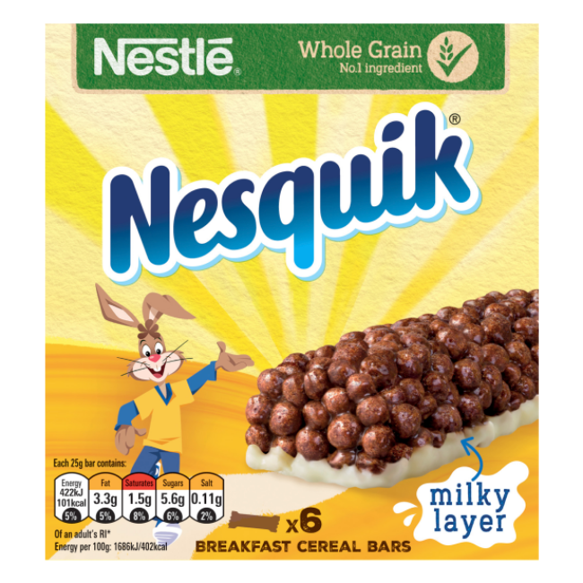 Nestle Nesquik Cereal Bars 150g