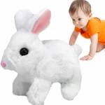 1Pcs- Electronic Rabbit Toy Easter Bunnies Can Walk and Tal